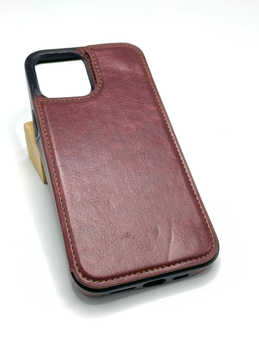 iPhone 12 pro max premium Leather Wallet Case