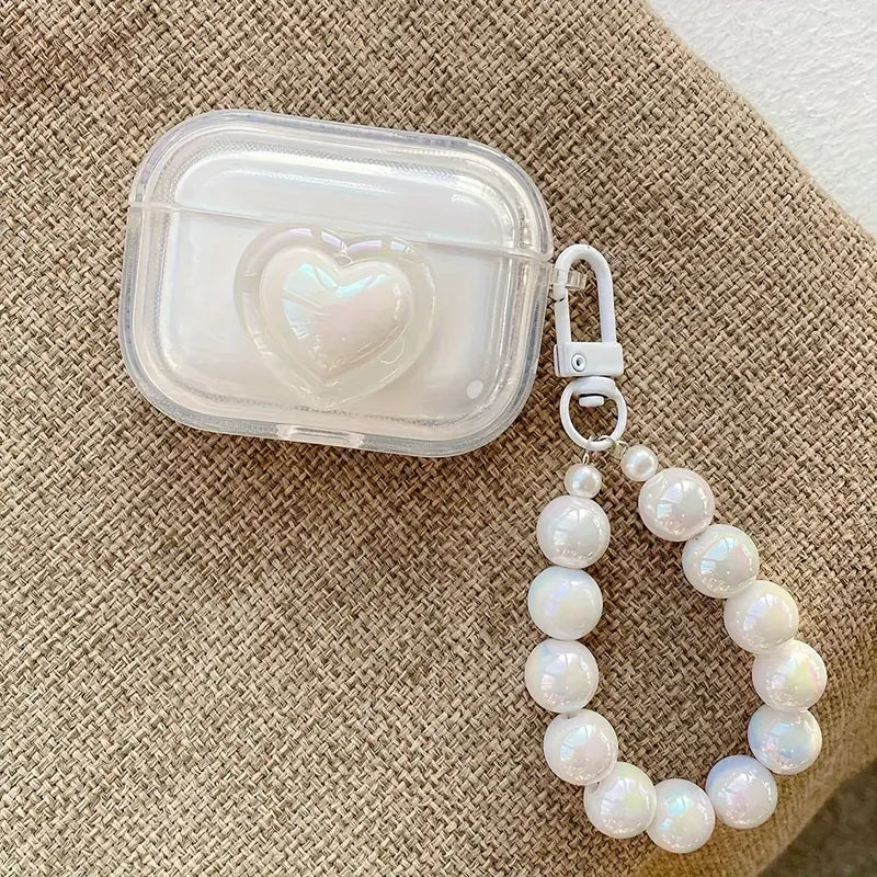 Airpods Pro 2 Heart 3D Case with Beats Bowknot