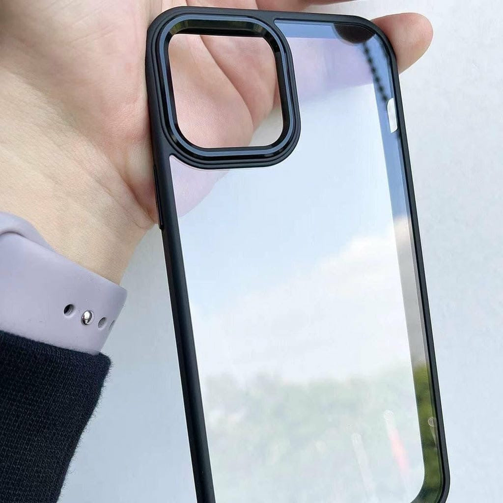 iPhone 11 Premium Crystal Shockproof Case with Black Edges