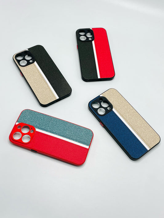 Iphone 13 pro max Leather Dual Colour Case