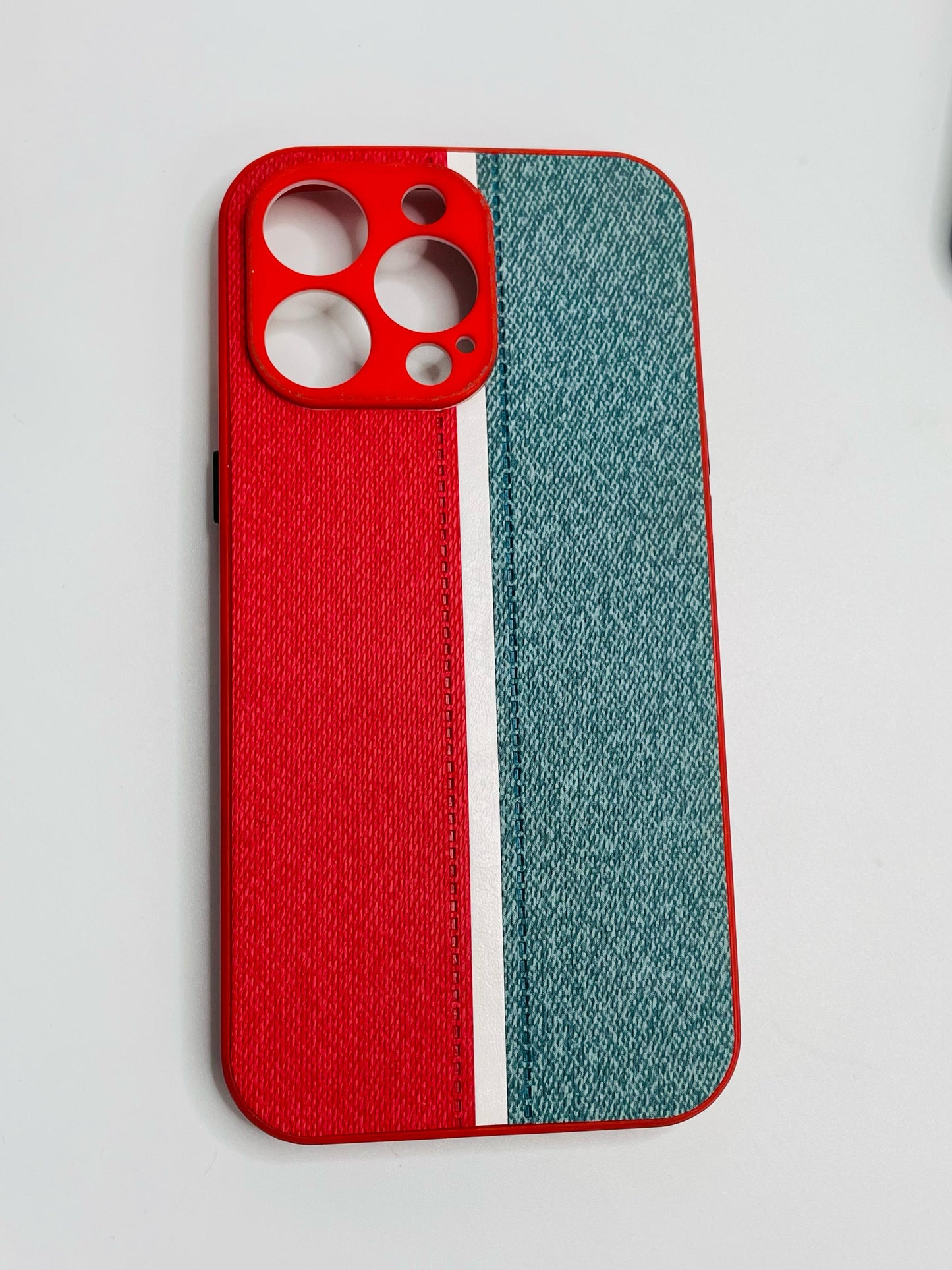 Iphone 13 pro max Leather Dual Colour Case