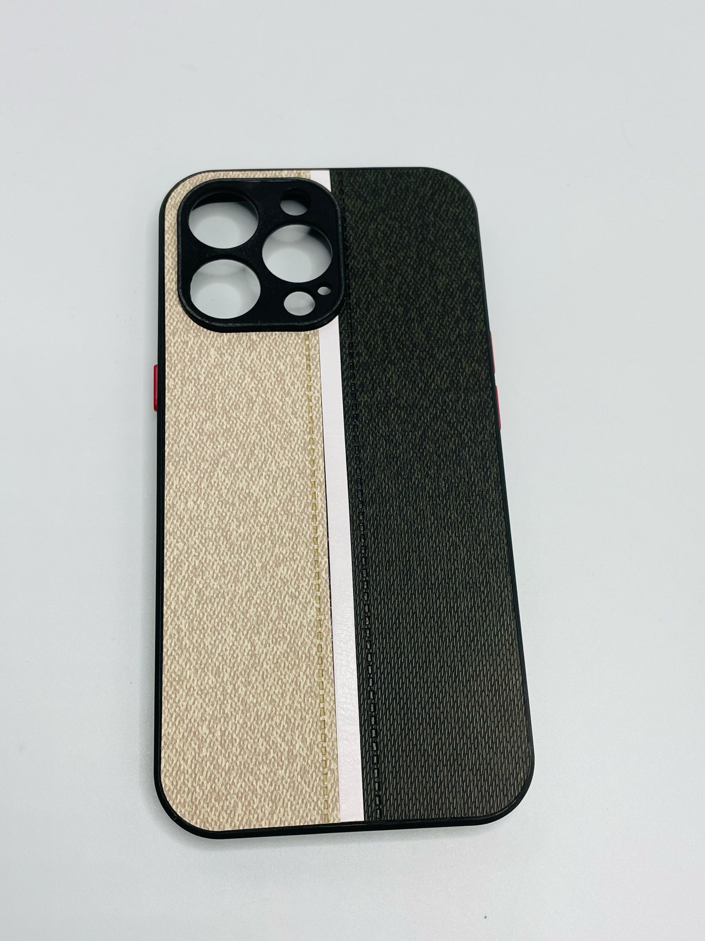 Iphone 13 pro max Leather Dual Colour Case
