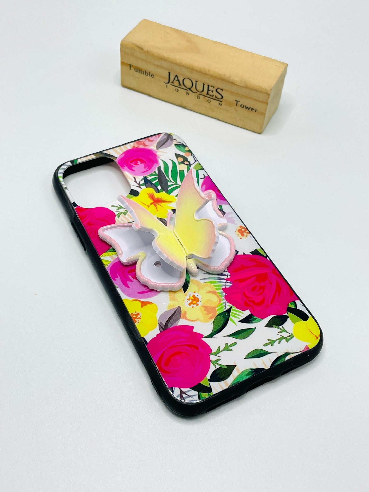 Iphone 11 pro Fancy Case with Butterfly Pop Socket