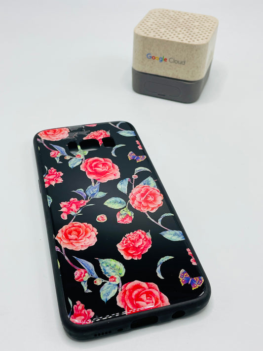 Samsung Galaxy S8 Glass Flower Case