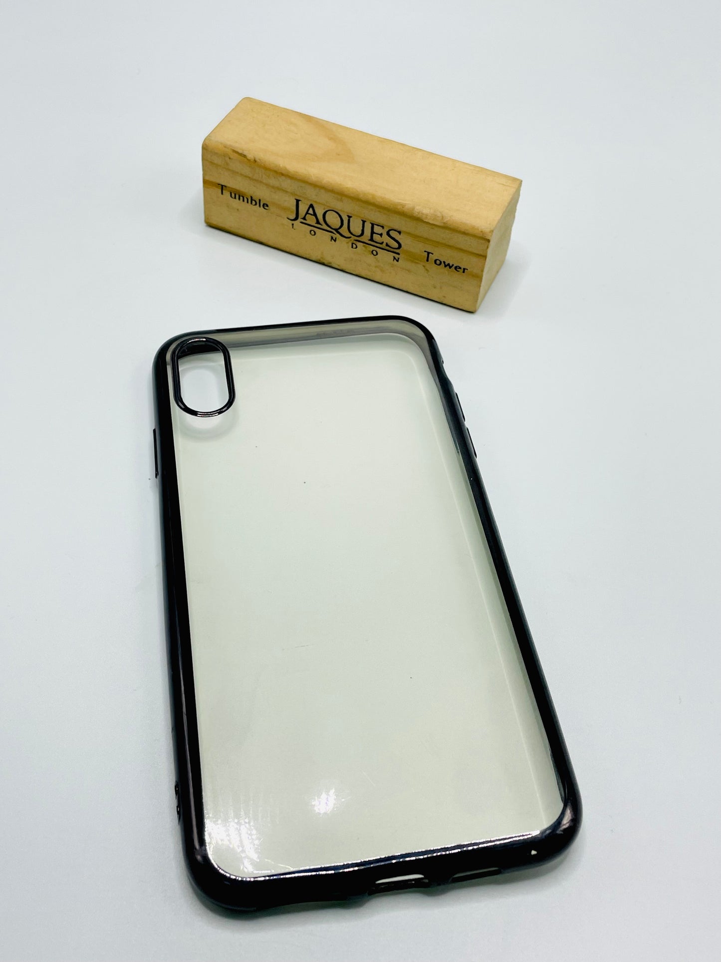 iPhone Xs max Black Border Transperant Case