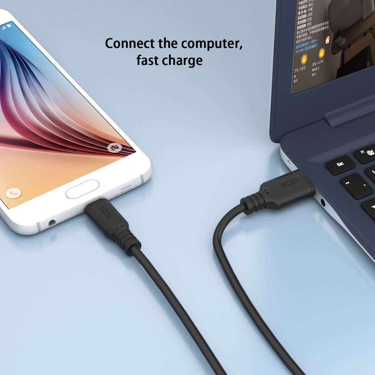 ICZi USB-A to C Cable