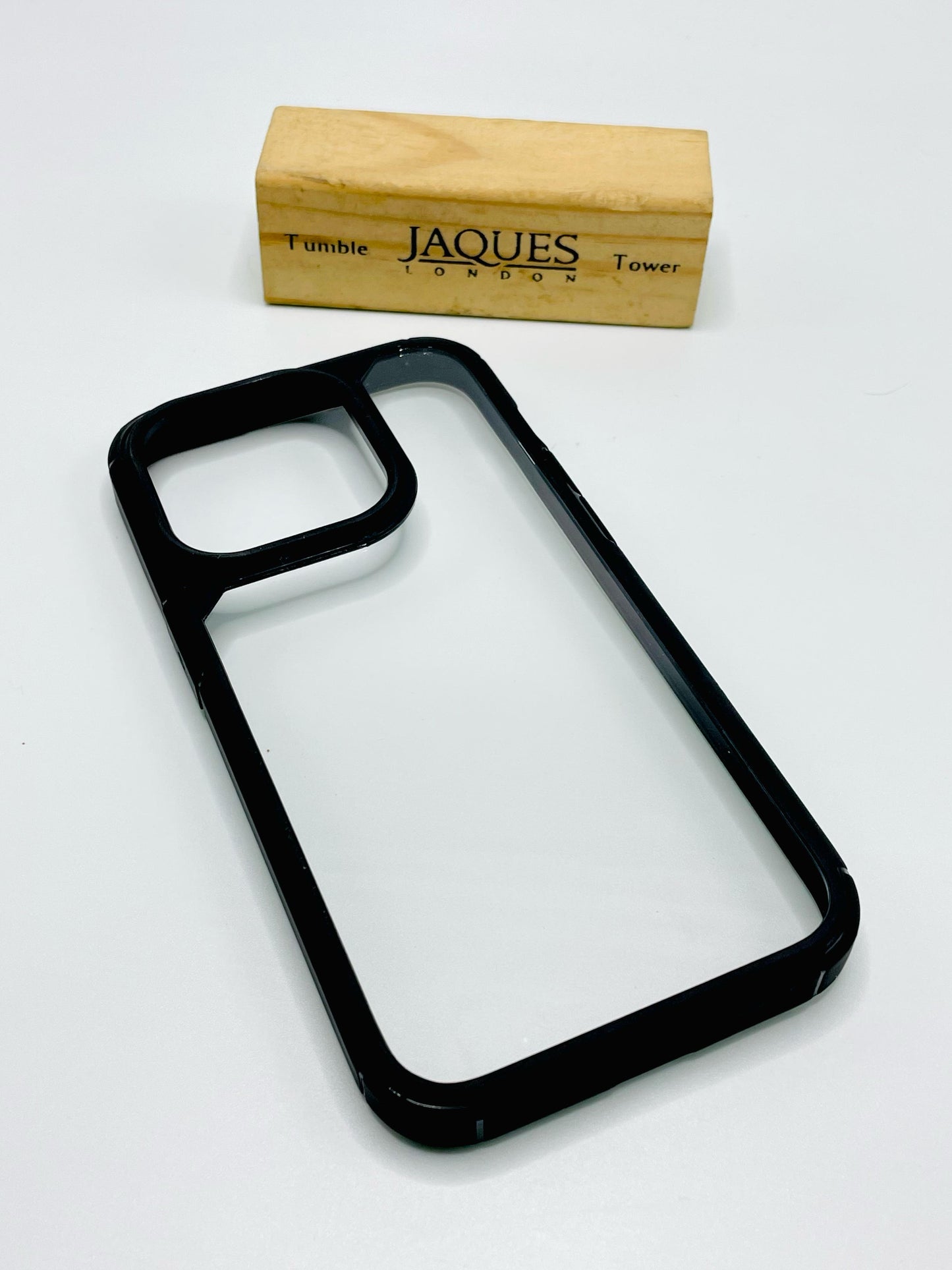 Iphone 15 pro Black Border GWS Premium Crystal Clear Case