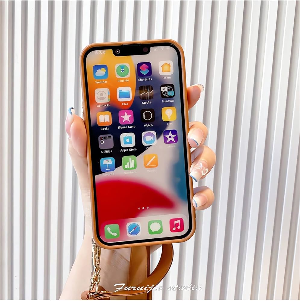 iPhone 15 pro Crossbody Heart Wallet Case