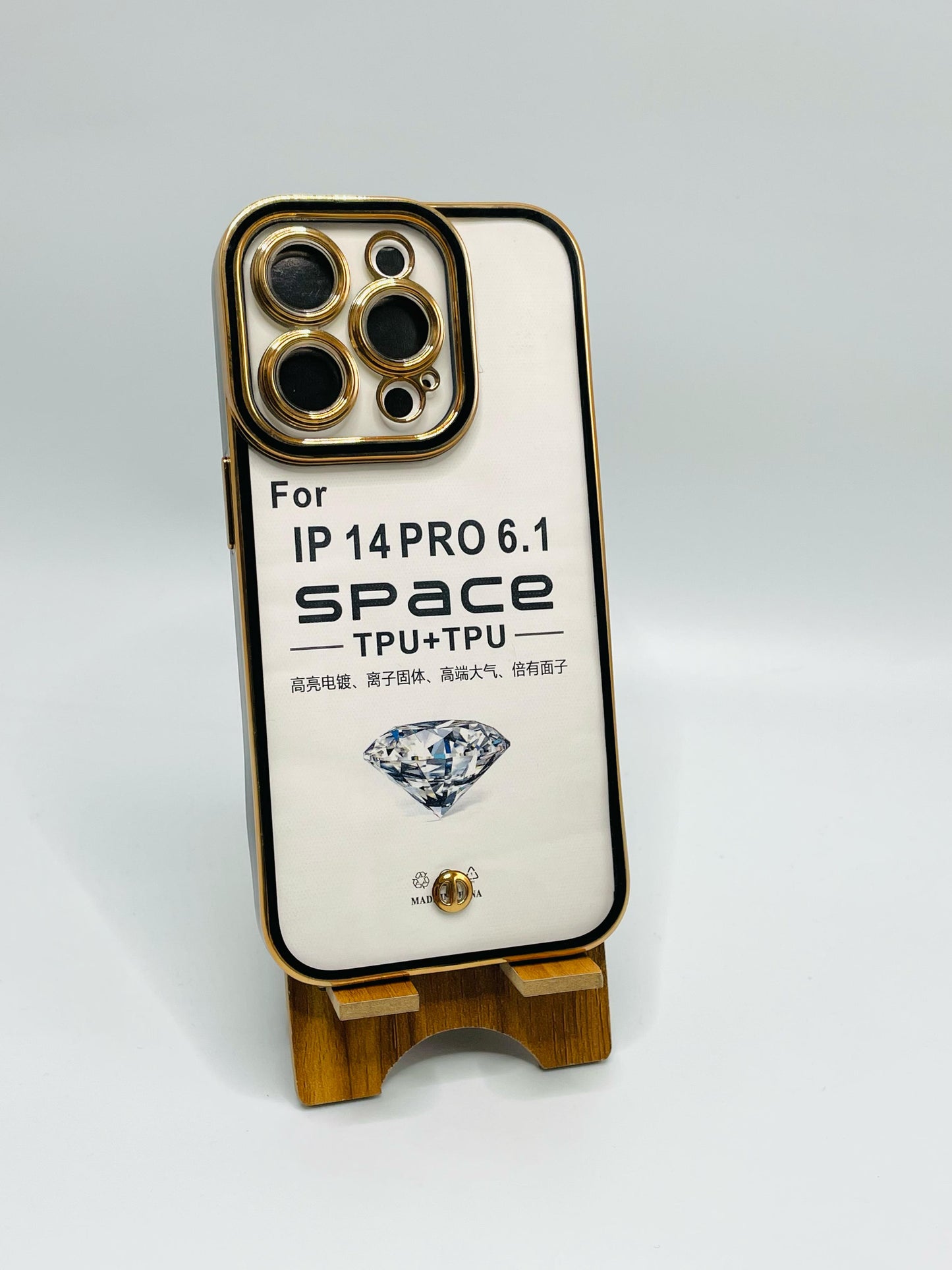 Iphone 14 pro Chrome Border Case