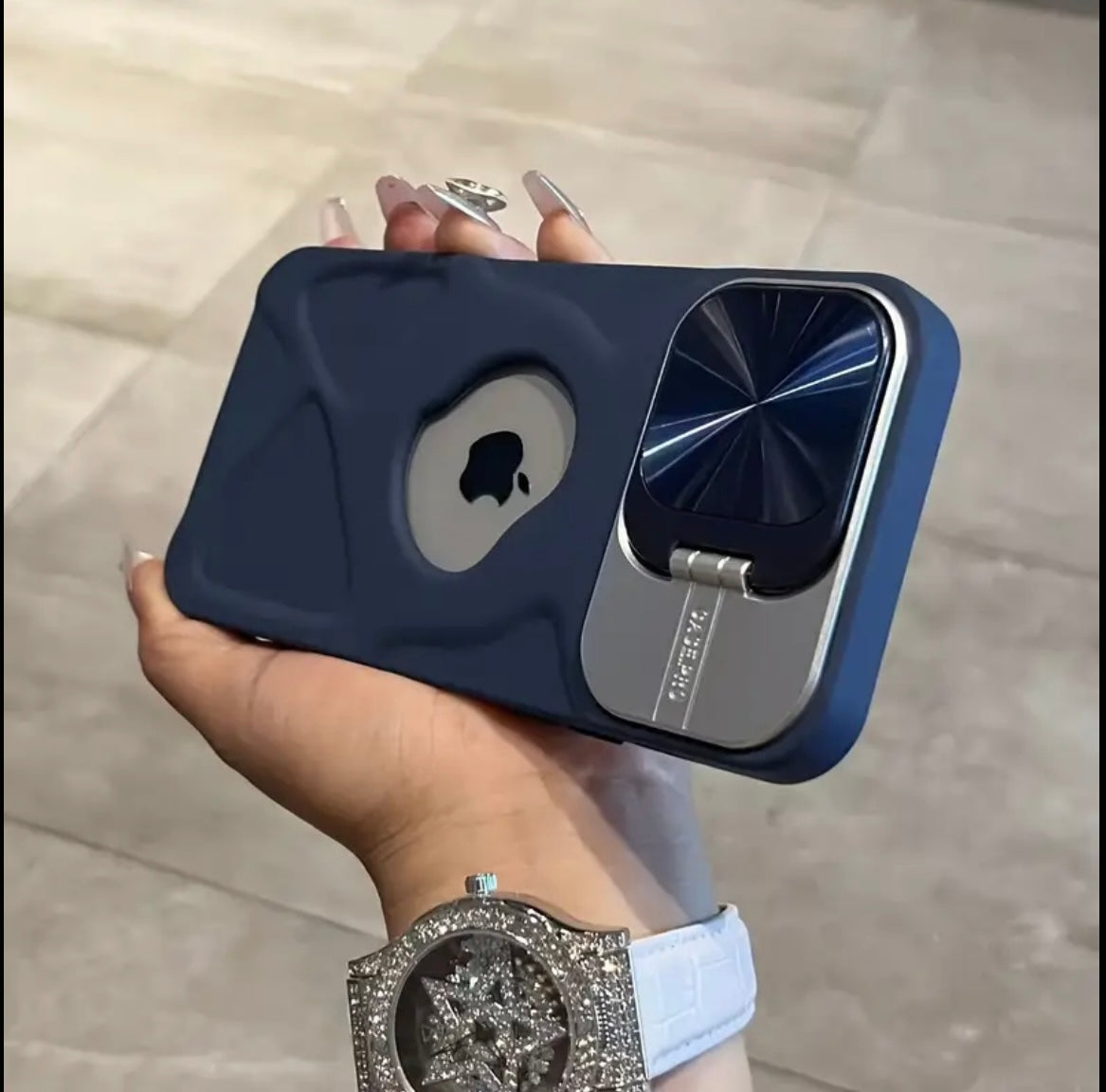 iPhone 12 pro max Fashion Logo Hole Magnetic Case