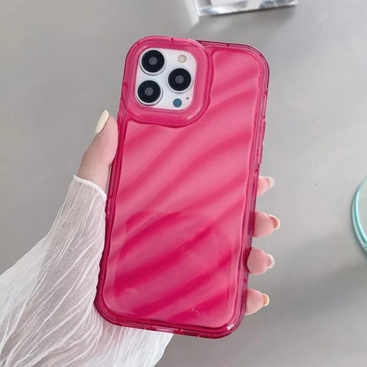 iPhone 15 pro Luxury Laser Wavy Case