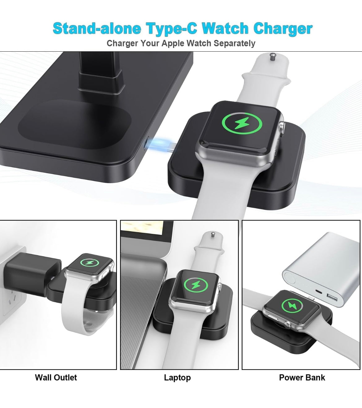 Hagibis Magnetic Wireless Charging Station Multiple Devices, 4 in 1 Phone Fast Multi Charger Stand for Apple Products iPhone 12 to 16 Series, iPad Stand, Watch 1 to 8 and AirPods 2,3,4