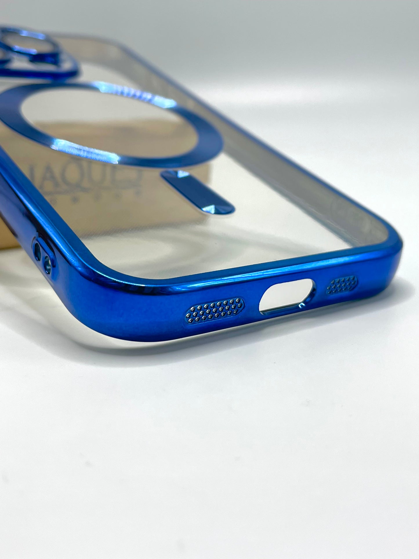 iPhone 15 pro Chrome Magsafe Case with Camera Protection Lens