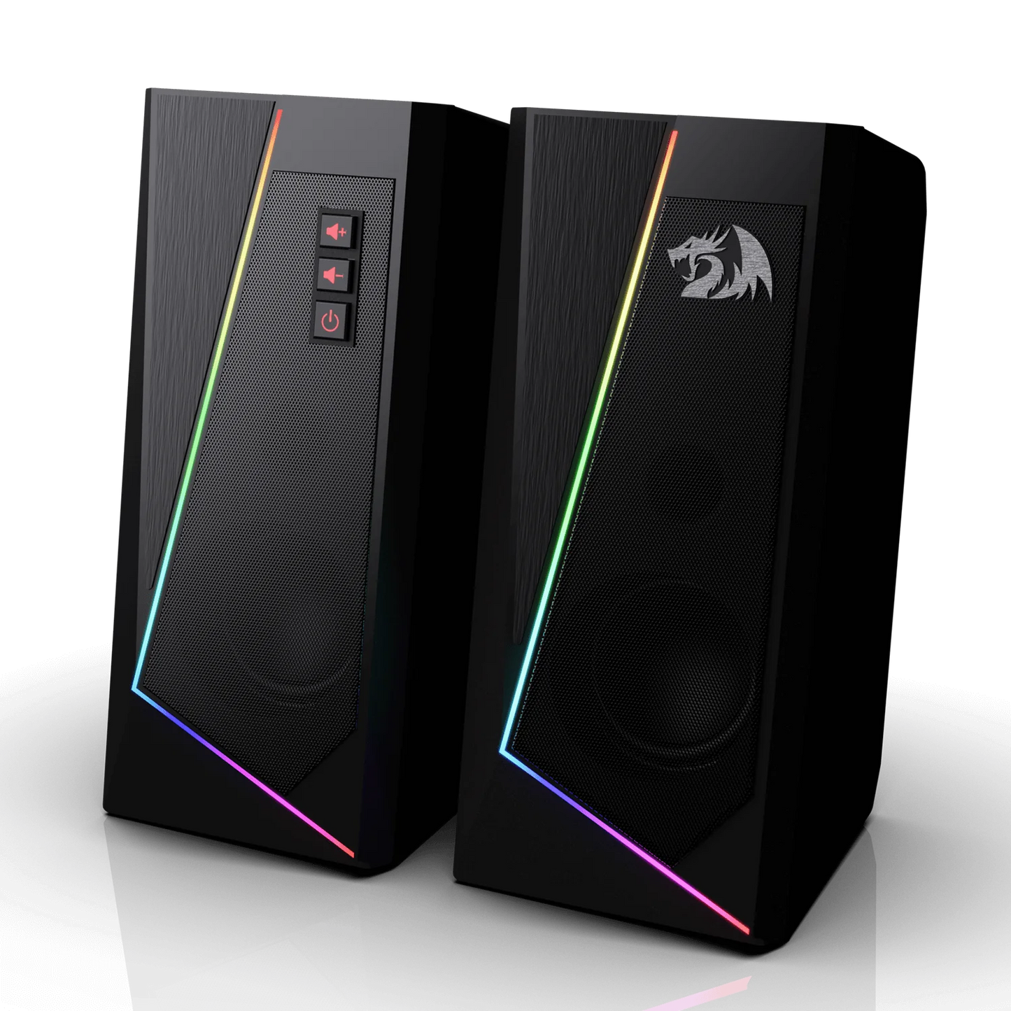 Redragon GS520 Anvil RGB Desktop Speakers, 2.0 Channel PC Computer Stereo Speaker with 6 Colorful LED Modes