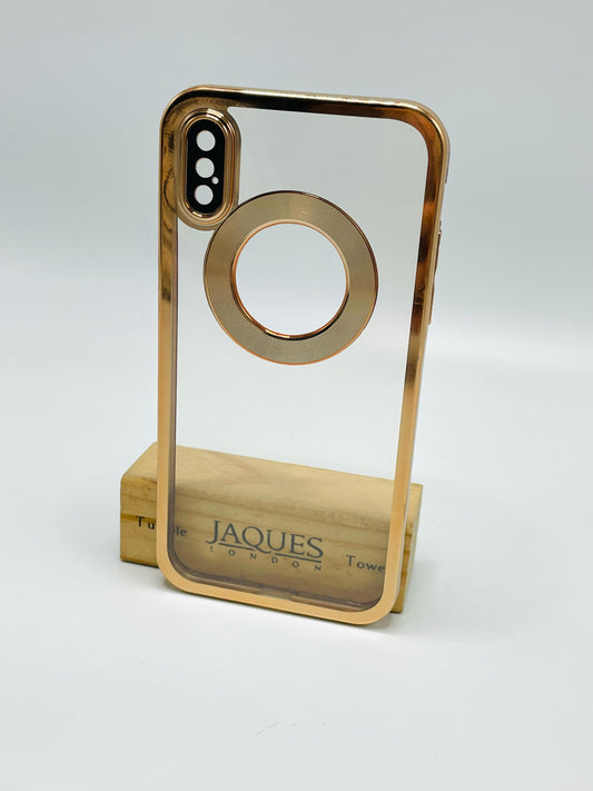 Iphone X Transperant Chrome Case