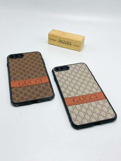 Iphone 7 Plus / 8 Plus Leather Gucci Case